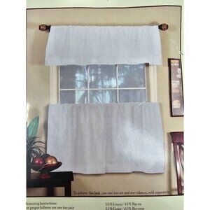 Maison Linen Chateau Window Tier Set of 4 Pieces